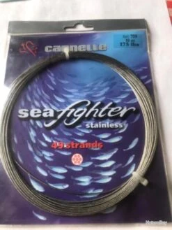 10 M Avançon Acier Sea Fighter Ref 759 175 Lbs .Peche MER Cannelle