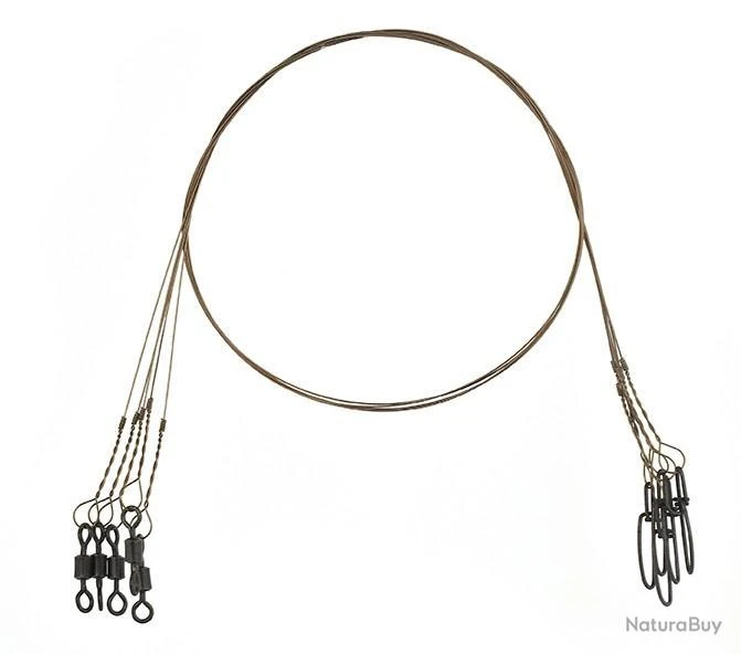 Bas De Ligne Halco Single Strand Wire Trace - 50 Cm 105LBS 3 Bas De Ligne Halco Single Strand Wire Trace - 50 Cm 105LBS