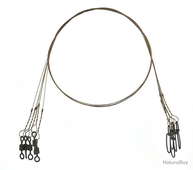 Bas De Ligne Halco Single Strand Wire Trace - 50 Cm 58LBS 3 Bas De Ligne Halco Single Strand Wire Trace - 50 Cm 58LBS