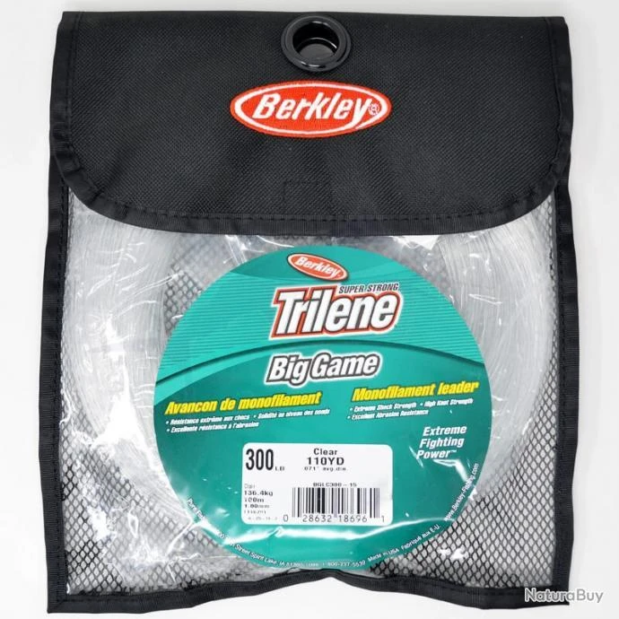 Berkley Trilene Big Game Mono Leaders 300lb 3 Berkley Trilene Big Game Mono Leaders 300lb