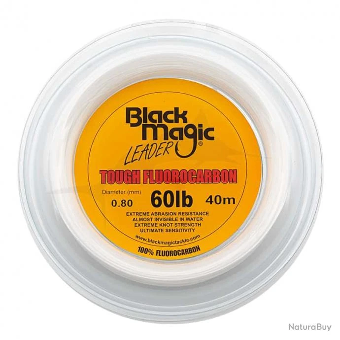 Black Magic Tough Fluorocarbone 60lb 3 Black Magic Tough Fluorocarbone 60lb