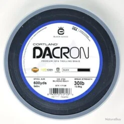 Dacron Cortland Premium IGFA Trolling Braid (600 Yds) Noir 30lb