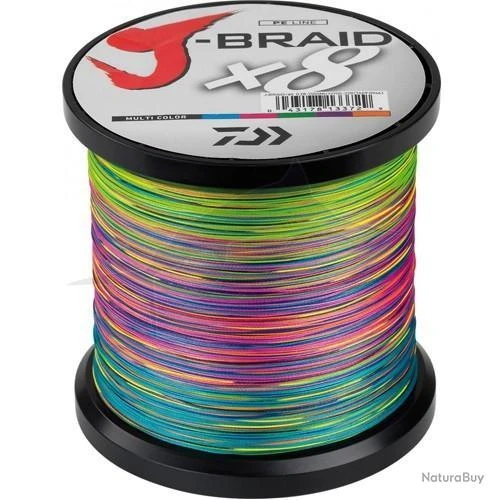 Daiwa Tresse J-Braid X 8 (500m) Multicolore 58lb 3 Daiwa Tresse J-Braid X 8 (500m) Multicolore 58lb