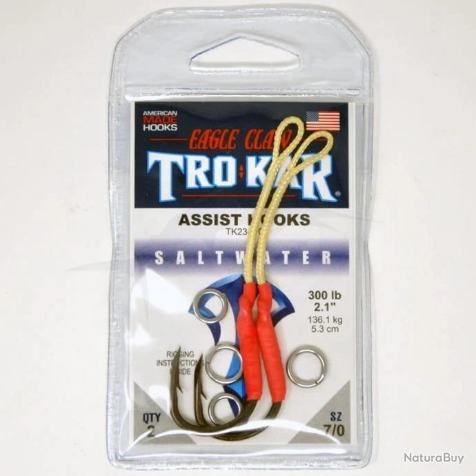 Eagle Claw TK23 Assist Hook 7/0 3 Eagle Claw TK23 Assist Hook 7/0