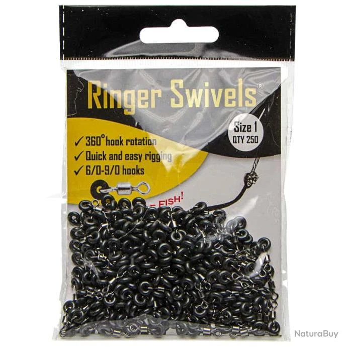 Emerillons Ringer Swivels #1 QTE 250 3 Emerillons Ringer Swivels #1 QTE 250