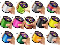 Fil De Peche Multifilament PE 4 Brins 300m, Couleur: Au Choix, Modele: 0.18mm 9.1kg