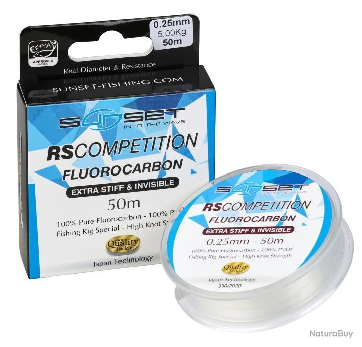 SUNSET Fluorocarbon Extra Stiff Rs Competition 0,40Mm 25M 20/100-3,4KG 3 SUNSET Fluorocarbon Extra Stiff Rs Competition 0,40Mm 25M 20/100-3,4KG