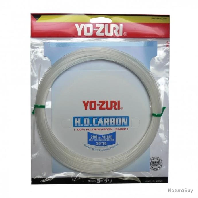 Fluorocarbon Yo-Zuri HD Carbon - Clear - 27 M 154/100-200LBS 3 Fluorocarbon Yo-Zuri HD Carbon - Clear - 27 M 154/100-200LBS