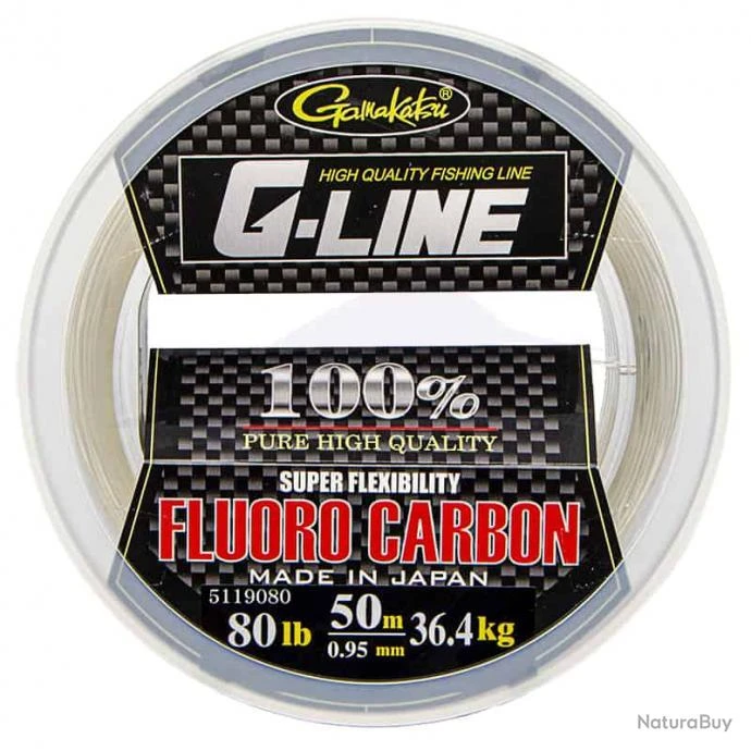 Gamakatsu G-Line Fluorocarbon Big Spool 80lb 3 Gamakatsu G-Line Fluorocarbon Big Spool 80lb