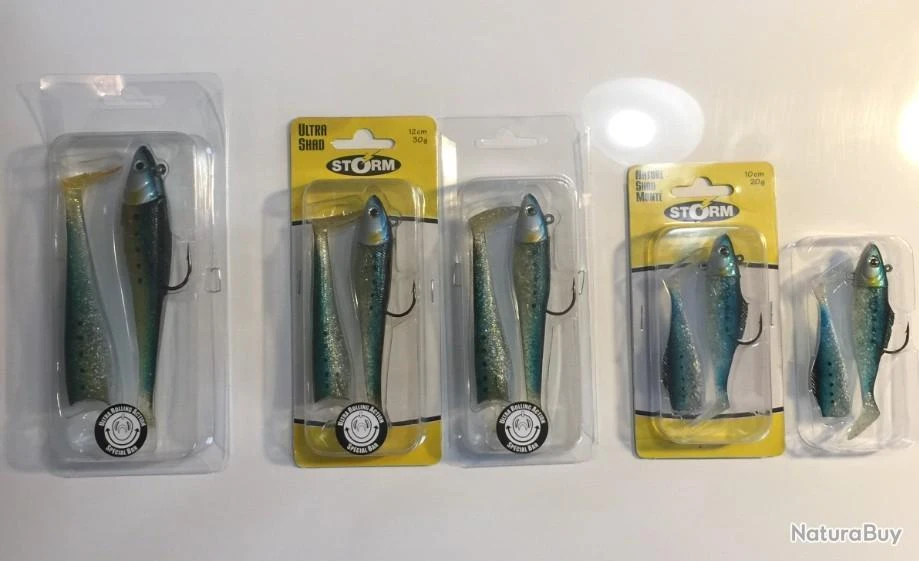 Lot De Leurres Souples ULTRA SHAD STORM 3 Lot De Leurres Souples ULTRA SHAD STORM