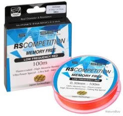 SUNSET Nylon Memory Free Rs Competition Low Frequency Red 0,60Mm 100M 45/100-11,5KG
