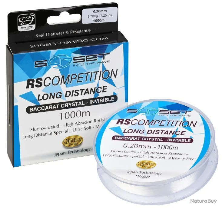 SUNSET Nylon Rs Competition Long Distance Baccarat Crystal 0,25Mm 1000M 20/100-3,3KG 3 SUNSET Nylon Rs Competition Long Distance Baccarat Crystal 0,25Mm 1000M 20/100-3,3KG