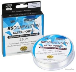 SUNSET Nylon Rs Competition Ultra Power Baccarat Crystal 0,40Mm 1000M 31/100-8,2KG