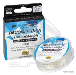Nylons Fluorocarbon Sunset Super Soft RS Compétition - 25 M / 0.35 Mm / 7.50 Kg