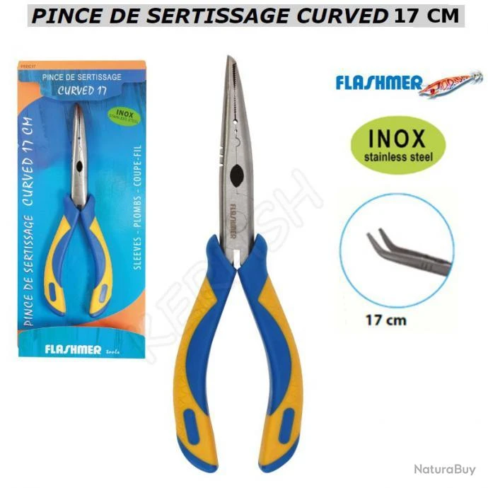 PINCE DE SERTISSAGE 17 CM CURVED FLASHMER 3 PINCE DE SERTISSAGE 17 CM CURVED FLASHMER