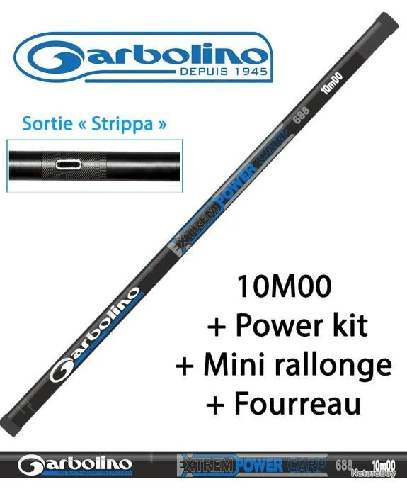 Pack Coup / Carpe Garbolino ExtremPower Carp 688 ELC 10M00 3 Pack Coup / Carpe Garbolino ExtremPower Carp 688 ELC 10M00