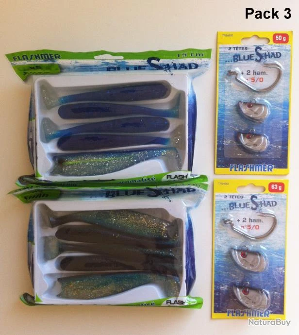 Pack Mer "Blue Shad" 15 Cm 3 Pack Mer "Blue Shad" 15 Cm