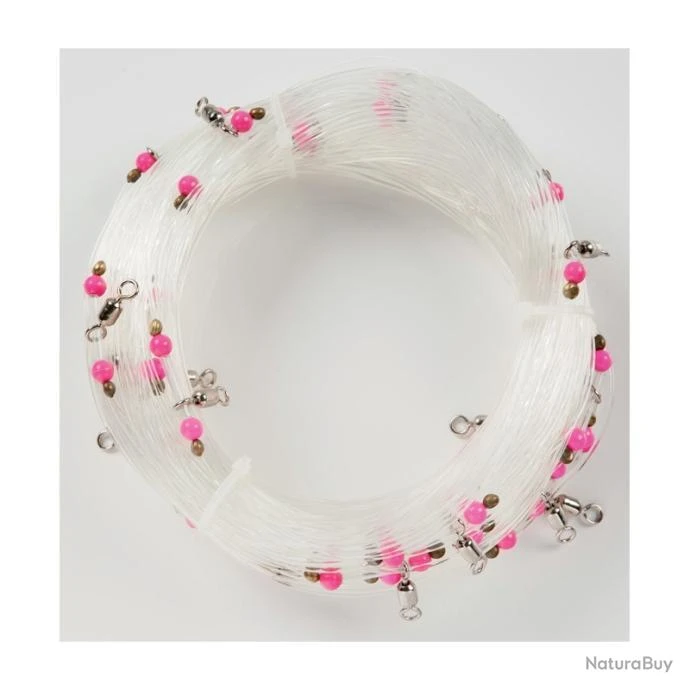 Palangre Rototube 30H Flashmer 100 M - Perles Roses 3 Palangre Rototube 30H Flashmer 100 M - Perles Roses