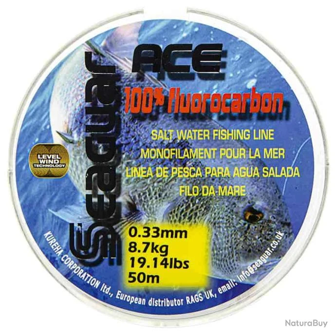 Seaguar Fluorocarbone Ace 19,14lb 3 Seaguar Fluorocarbone Ace 19,14lb
