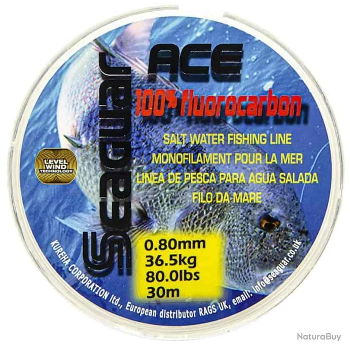 Seaguar Fluorocarbone Ace 80lb 3 Seaguar Fluorocarbone Ace 80lb