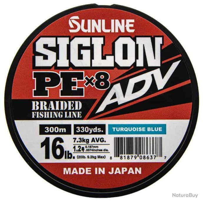Sunline Siglon ADV PE X8 16lb Turquoise 3 Sunline Siglon ADV PE X8 16lb Turquoise