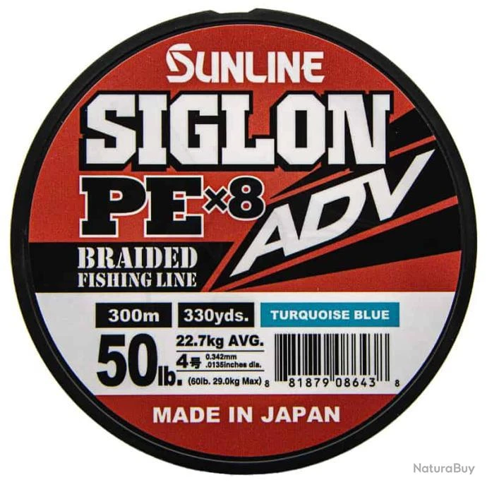 Sunline Siglon ADV PE X8 50lb Turquoise 3 Sunline Siglon ADV PE X8 50lb Turquoise