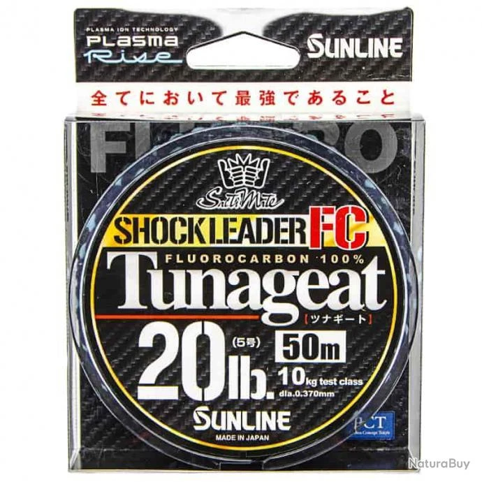 Sunline Tunageat FC Shock Leader 20lb 50m 3 Sunline Tunageat FC Shock Leader 20lb 50m