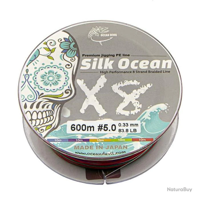 Tresse OceanDevil Silk Ocean PE Line 600m 83,8lb 3 Tresse OceanDevil Silk Ocean PE Line 600m 83,8lb