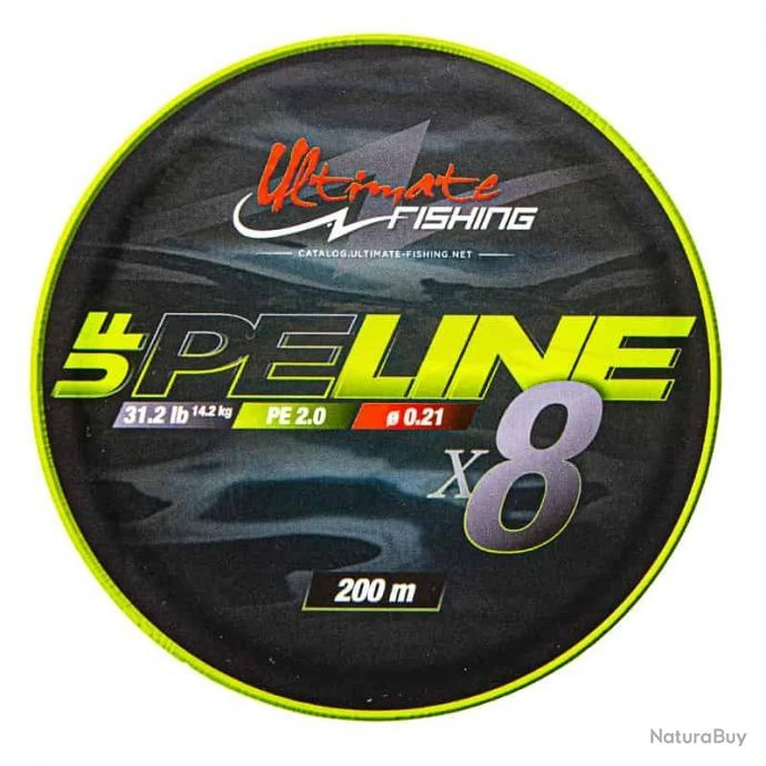 UF PE Line X8 Chartreuse 200m 31,2lb 3 UF PE Line X8 Chartreuse 200m 31,2lb