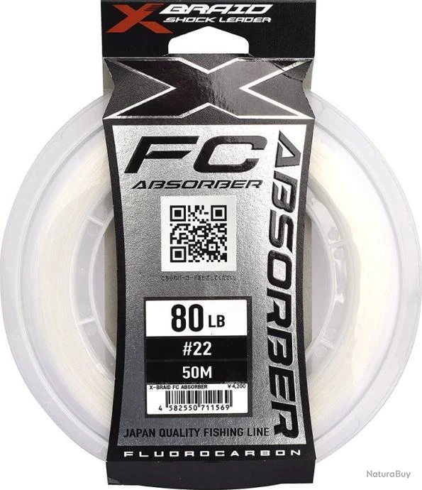 X BRAID X023 FC ABSORBER - 130 LBS - 50m 3 X BRAID X023 FC ABSORBER - 130 LBS - 50m