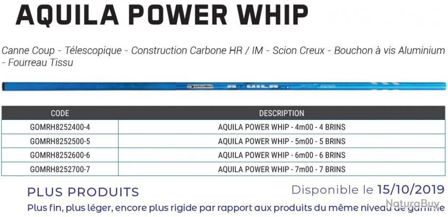 Aquila Power Whip 5 M Canne Coup Télescopique Garbolino 4 Aquila Power Whip 5 M Canne Coup Télescopique Garbolino – Image 2