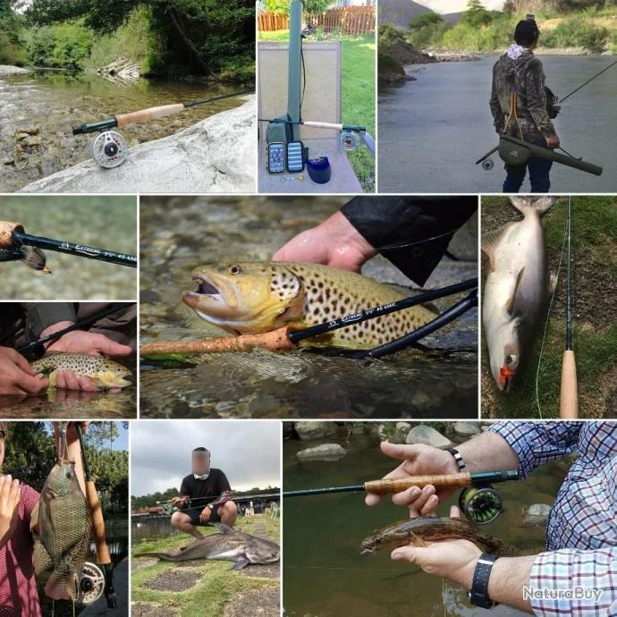 Canne à Mouche EXTREME 3-8WT En Fibre De Carbone 9ft 8wt Combo +bobine En Graphite Ligne De Vol 4 Canne à Mouche EXTREME 3-8WT En Fibre De Carbone 9ft 8wt Combo +bobine En Graphite Ligne De Vol – Image 2