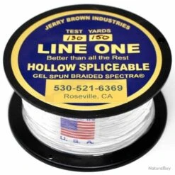 Jerry Brown Spliceable Hollow (150YDS) 130lb Blanc