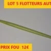 LOT 5 FLOTTEURS AUTAIN BAZZERIA Embout Rouge Ou Jaune Fluo 4X14 Lot 25 -Daiwaori Magasin 00002 LOT 5 FLOTTEURS AUTAIN BAZZERIA embout rouge ou jaune fluo 4X14 lot 25