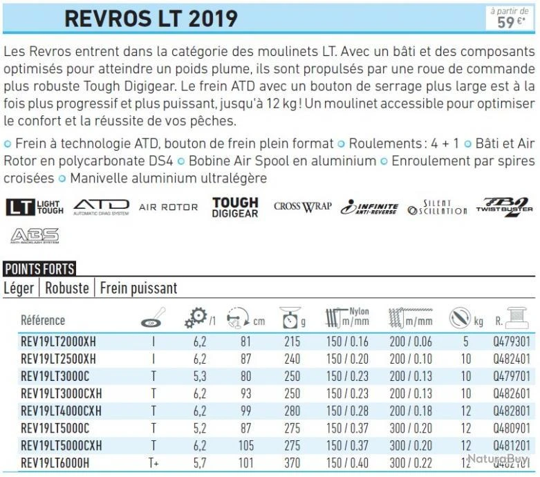 Moulinet Revros 19 LT 4000 C Daiwa 4 Moulinet Revros 19 LT 4000 C Daiwa – Image 2