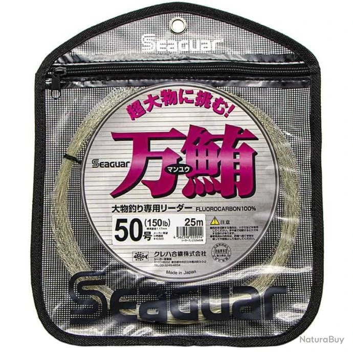 Seaguar Manyu Fluorocarbon 150lb 25m 3 Seaguar Manyu Fluorocarbon 150lb 25m