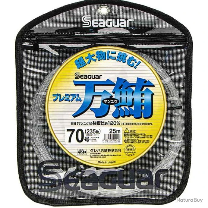 Seaguar Premium Manyu Fluorocarbon 120% 25m 235lb 3 Seaguar Premium Manyu Fluorocarbon 120% 25m 235lb