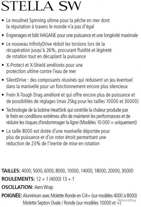 Stella SW-C 6000 PG Moulinet Spinning Shimano 4 Stella SW-C 6000 PG Moulinet Spinning Shimano – Image 2