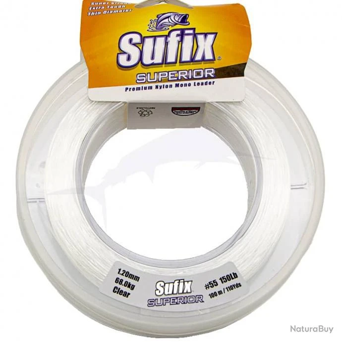 Sufix Nylon Superior 100m 150lb Transparent 3 Sufix Nylon Superior 100m 150lb Transparent