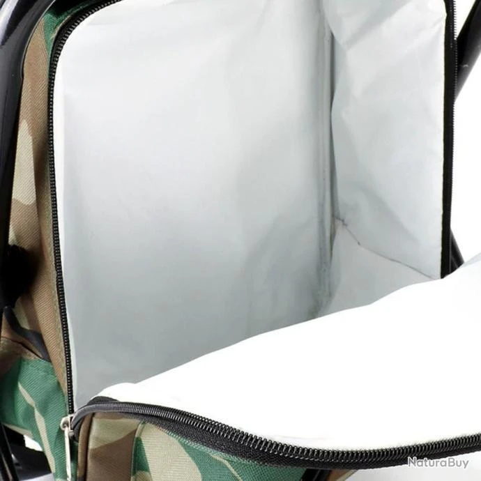 Tabouret Sac à Dos 3 En 1 Isotherme Pour Camping Randonnée Pêche Festival Plage 4 Tabouret Sac à Dos 3 En 1 Isotherme Pour Camping Randonnée Pêche Festival Plage – Image 2