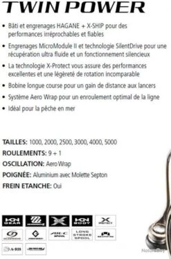 Twin Power FD 2500 SHG Moulinet Spinning Shimano -Daiwaori Magasin 00002 Twin power FD 2500 SHG Moulinet Spinning Shimano