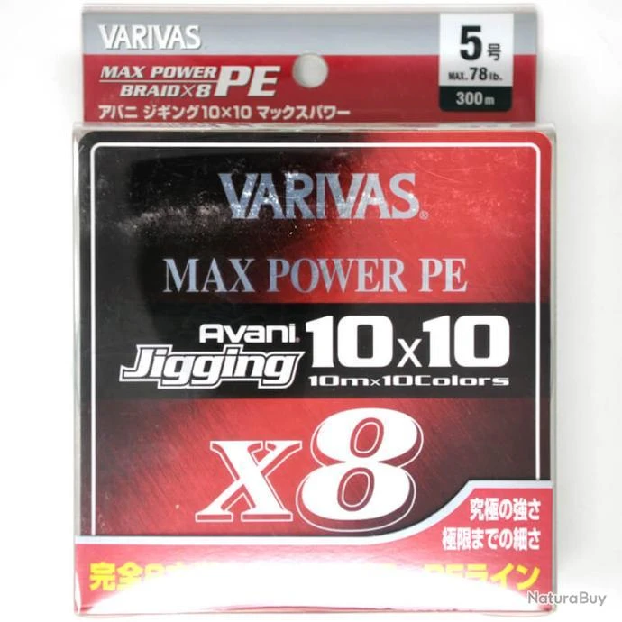 Varivas Avani Jigging 10x10 Max Power 300m 78lb 3 Varivas Avani Jigging 10x10 Max Power 300m 78lb