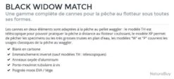 Black Widow Match 3.90 M 2-10 G 393 W Canne Anglaise Daiwa -Daiwaori Magasin 00003 Black Widow Match 3.90 M 2 10 G 393 W Canne Anglaise Daiwa