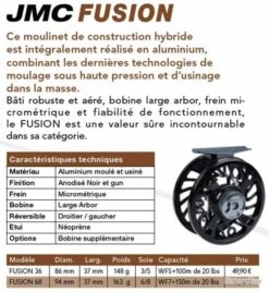 Fusion 68 Soie 6/8 Moulinet Mouche JMC 7 Fusion 68 Soie 6/8 Moulinet Mouche JMC -Daiwaori Magasin 00003 Fusion 68 Soie 6 8 Moulinet Mouche JMC
