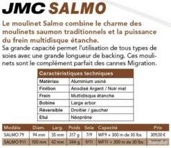JMC Salmo 911 Moulinet Mouche JMC -Daiwaori Magasin 00003 JMC Salmo 911 Moulinet Mouche JMC