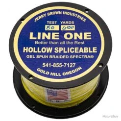 Jerry Brown Spliceable Hollow (600YDS) Jaune 80lb