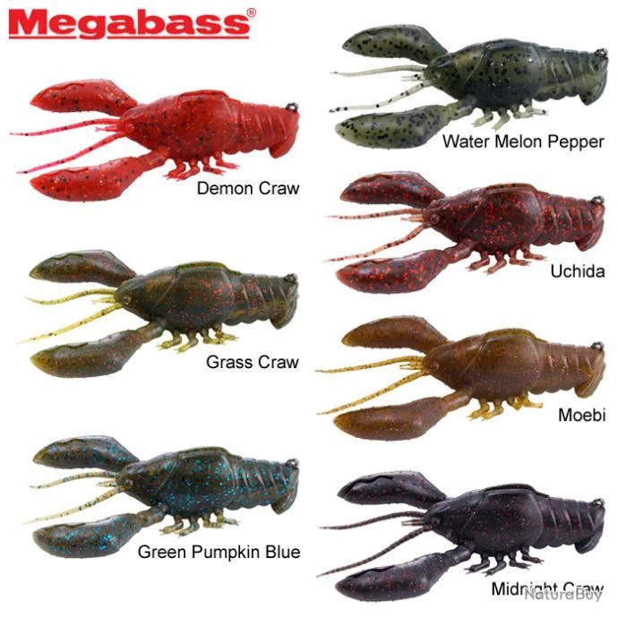 Leurre Megabass Sleeper Craw 3 5/8 Grass Craw 5 Leurre Megabass Sleeper Craw 3 5/8 Grass Craw – Image 3