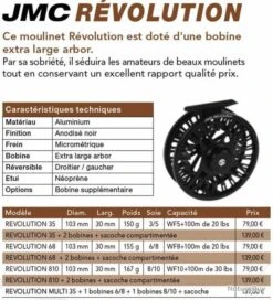 Revolution 810 Soie 8/10 Moulinet Mouche JMC 7 Revolution 810 Soie 8/10 Moulinet Mouche JMC -Daiwaori Magasin 00003 Revolution 810 Soie 8 10 Moulinet Mouche JMC
