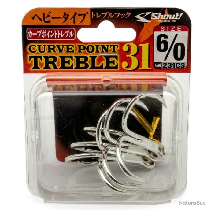 Shout Curve Point Treble 31 6/0 3 Shout Curve Point Treble 31 6/0