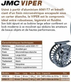 Viper 36 Soie 3/5 Moulinet Mouche JMC 7 Viper 36 Soie 3/5 Moulinet Mouche JMC -Daiwaori Magasin 00003 Viper 36 Soie 3 5 Moulinet Mouche JMC